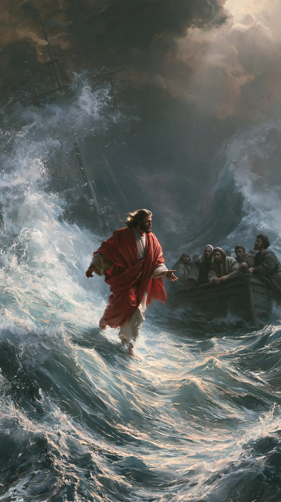 Jesus Walking on Water - Explosion of Movement · Portrait n° 21