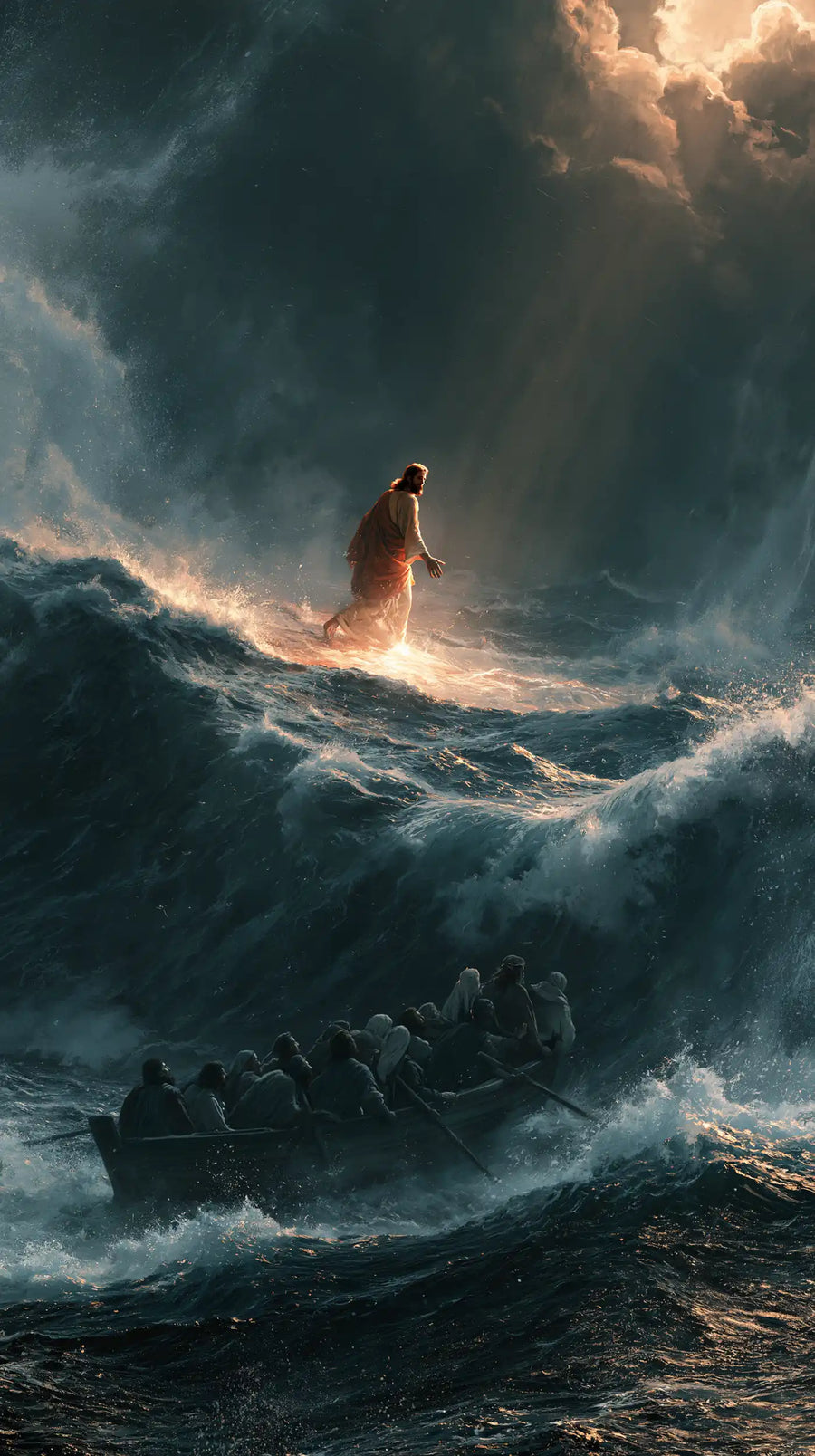 Jesus Walking on Water - Explosion of Movement · Portrait n° 29