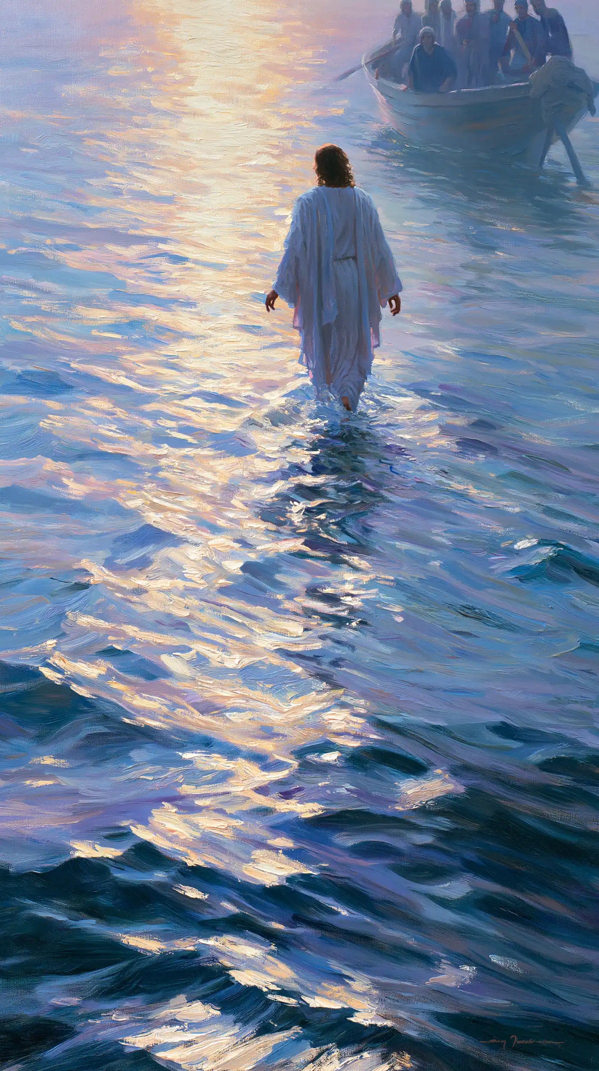 Jesus Walking on Water - Impressionist · Portrait n° 23