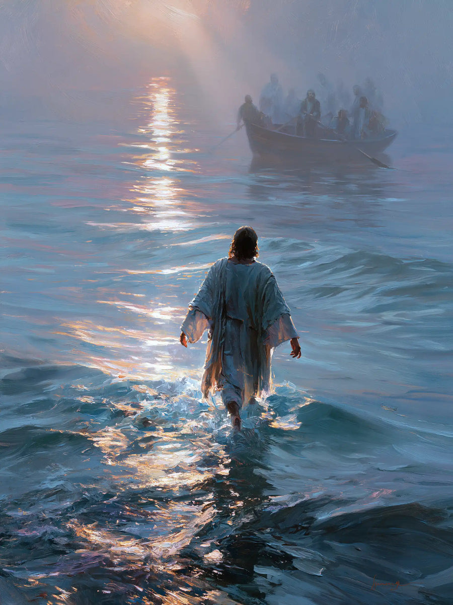 Jesus Walking on Water - Impressionist · Portrait n° 29