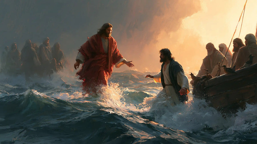 Jesus Walking on Water - Jesus Calls Peter · Landscape n° 7