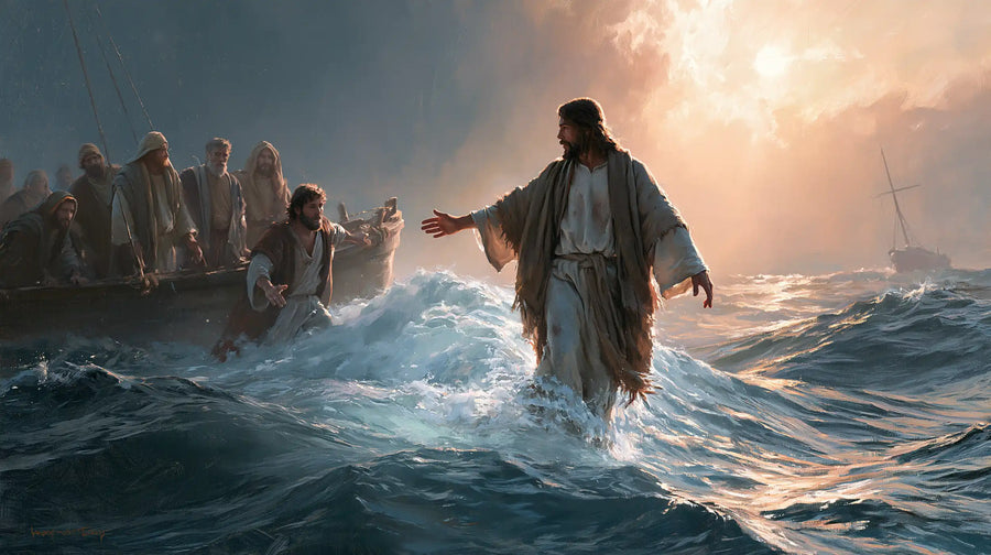 Jesus Walking on Water - Jesus Calls Peter · Landscape n° 9
