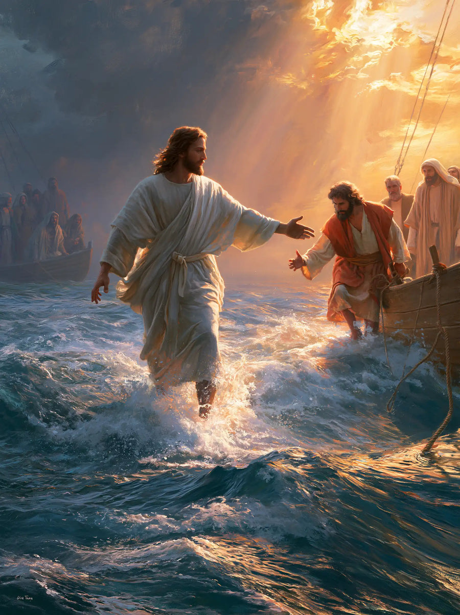 Jesus Walking on Water - Jesus Calls Peter · Portrait n° 10