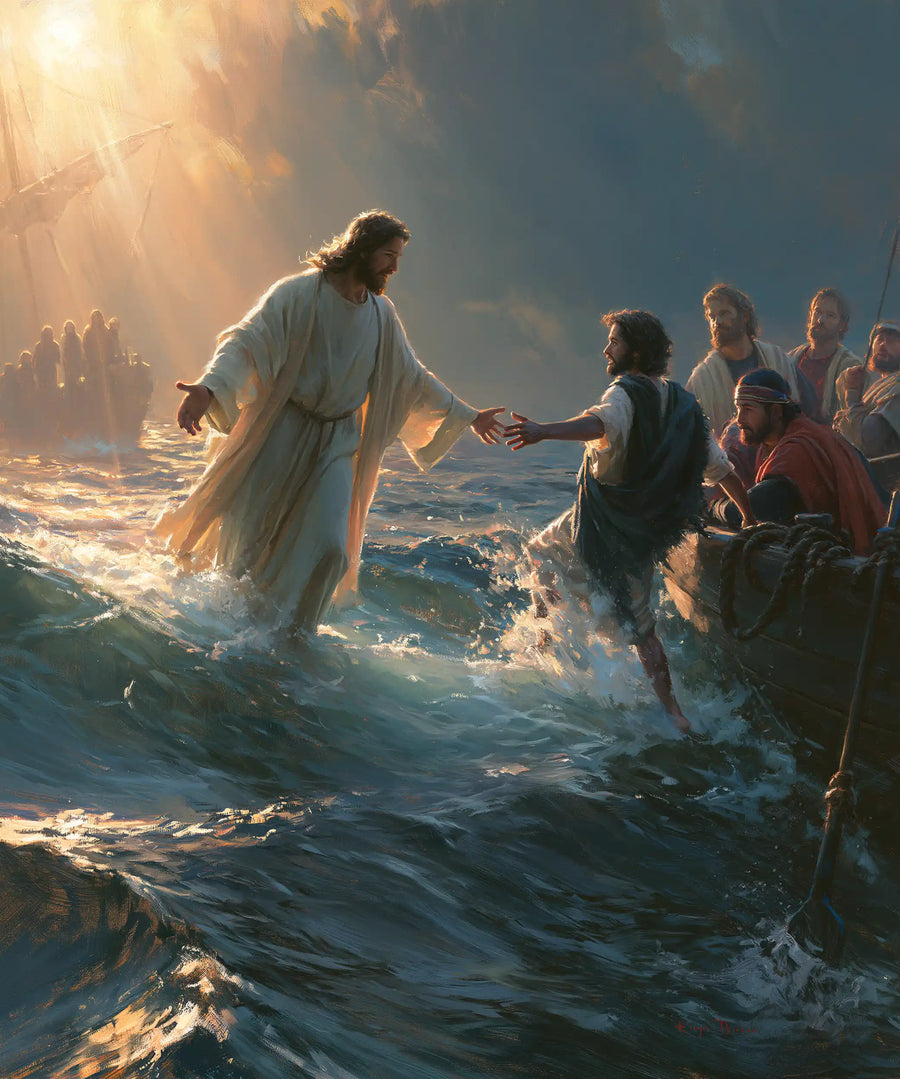 Jesus Walking on Water - Jesus Calls Peter · Portrait n° 14