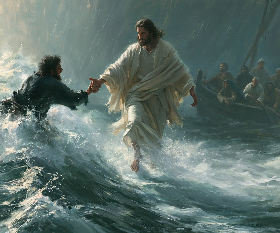 Jesus Walking on Water - Jesus Saves Peter · Landscape n° 1