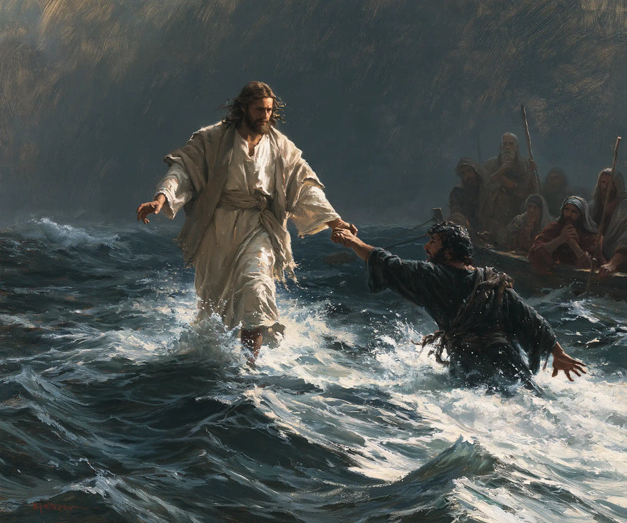 Jesus Walking on Water - Jesus Saves Peter · Landscape n° 3