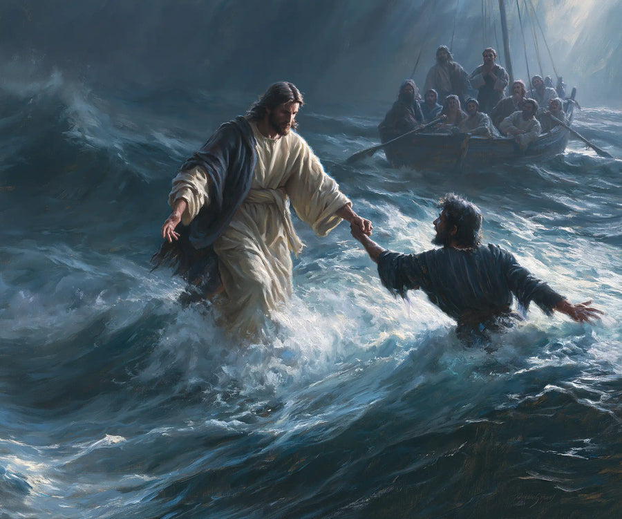 Jesus Walking on Water - Jesus Saves Peter · Landscape n° 4