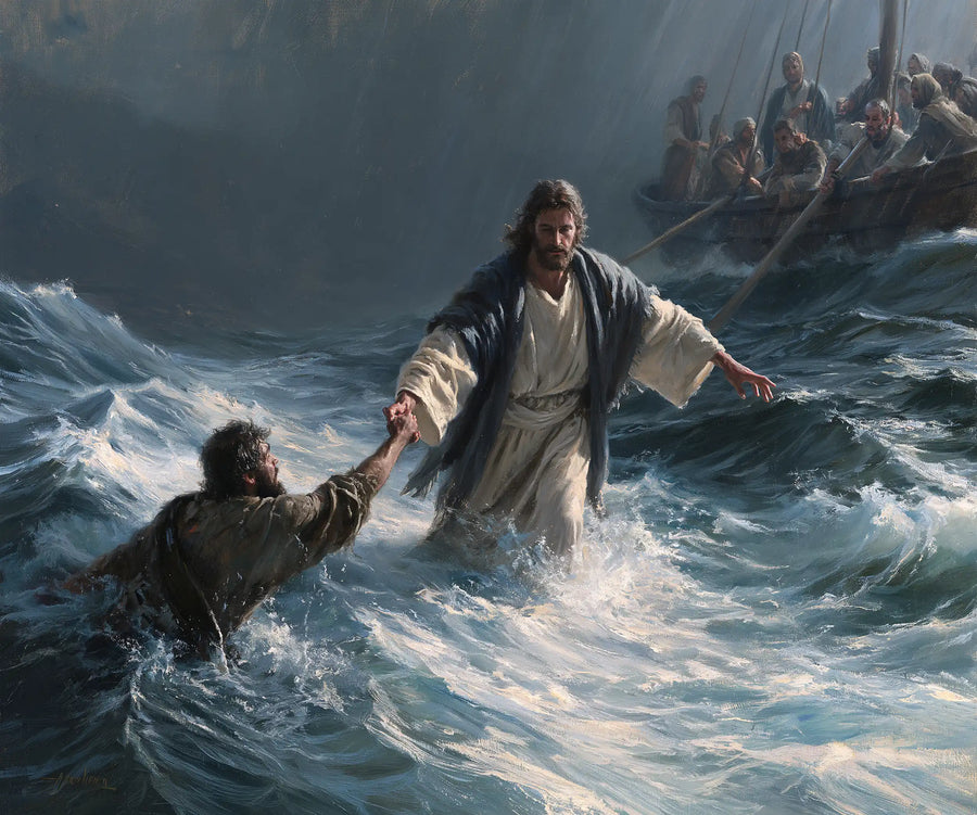 Jesus Walking on Water - Jesus Saves Peter · Landscape n° 5