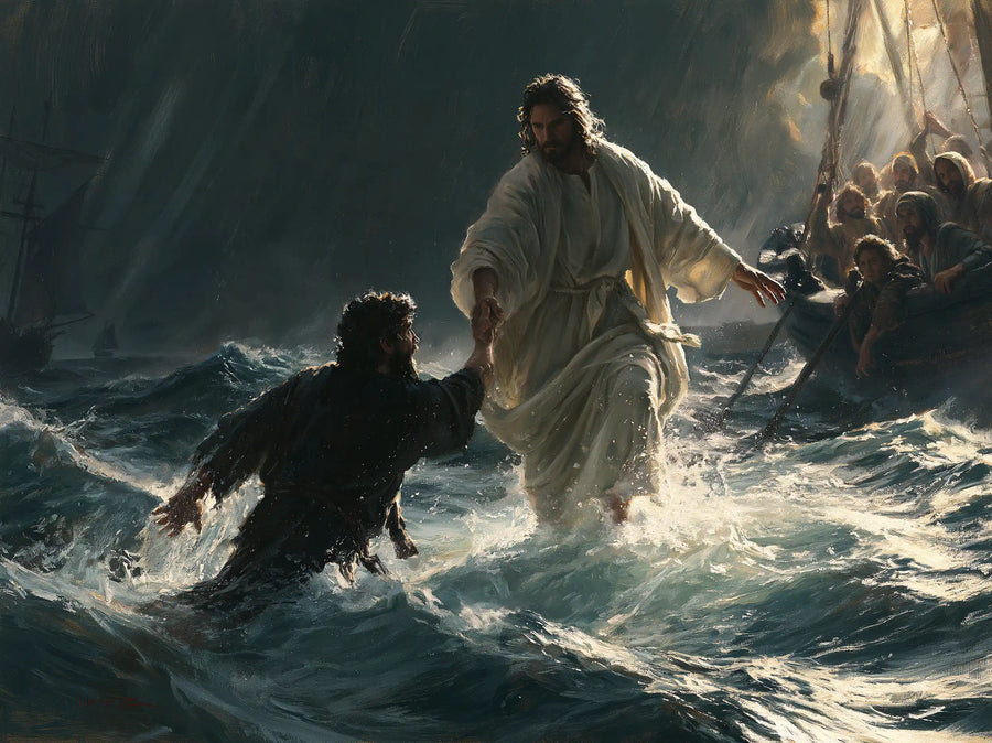 Jesus Walking on Water - Jesus Saves Peter · Landscape n° 8