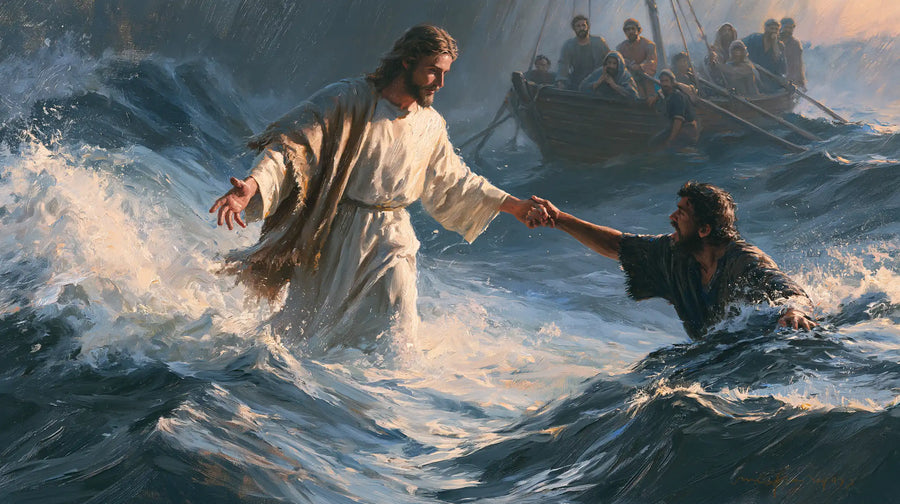 Jesus Walking on Water - Jesus Saves Peter · Landscape n° 14