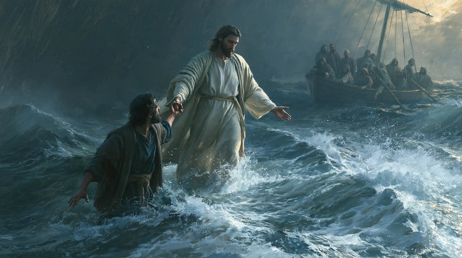 Jesus Walking on Water - Jesus Saves Peter · Landscape n° 15