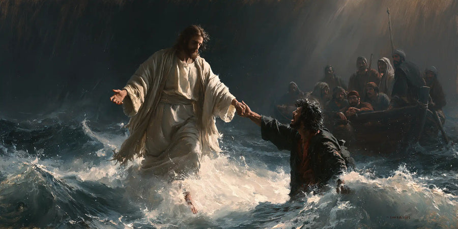 Jesus Walking on Water - Jesus Saves Peter · Landscape n° 19