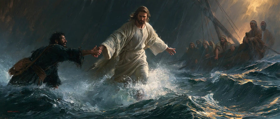 Jesus Walking on Water - Jesus Saves Peter · Landscape n° 22