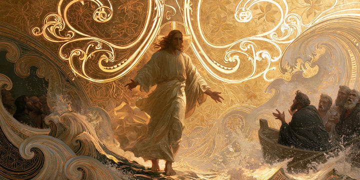 Jesus Walking on Water - Sacred Art Nouveau · Landscape n° 29