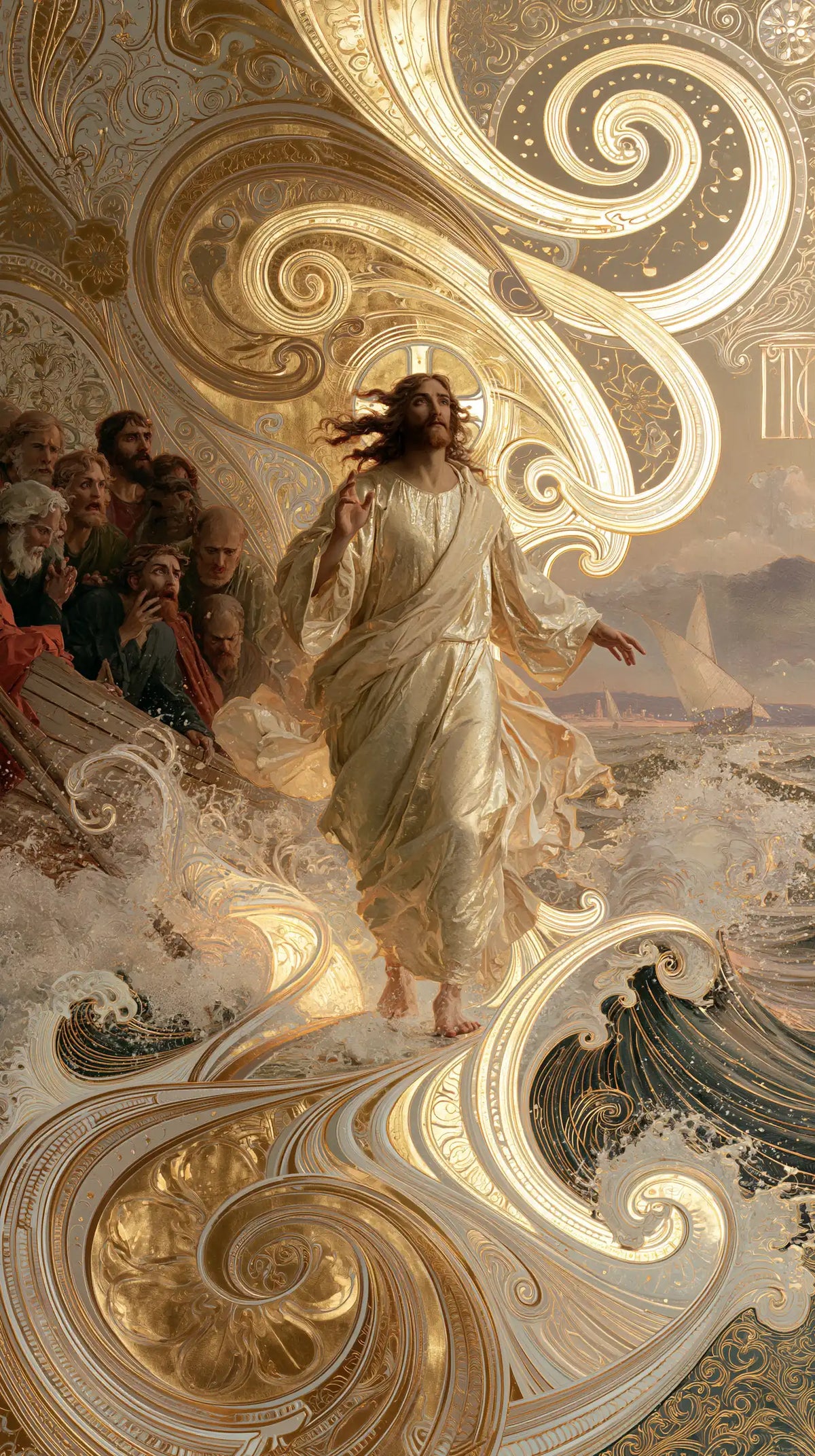 Jesus Walking on Water — The Gaze within the Ivory Spiral
