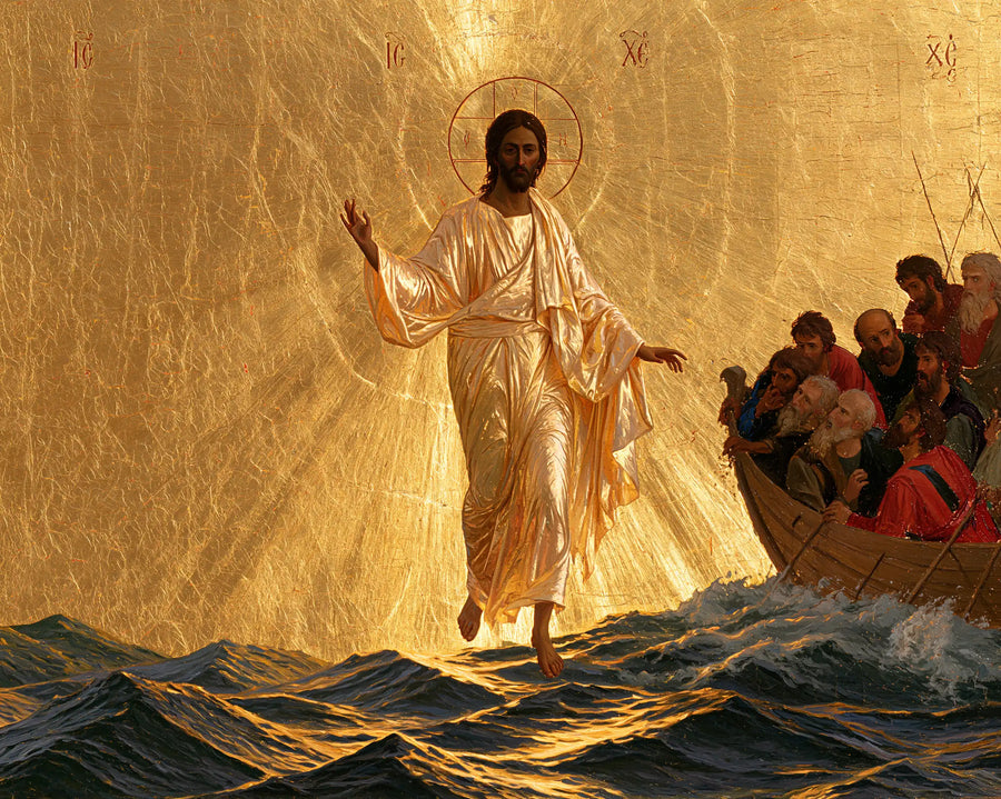 Jesus Walking on Water - Sacred Gold · Landscape n° 10