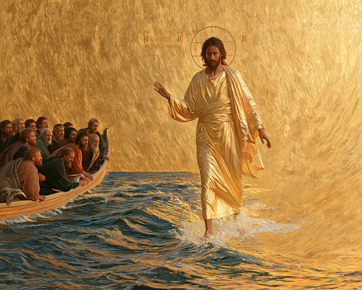 Jesus Walking on Water - Sacred Gold · Landscape n° 14