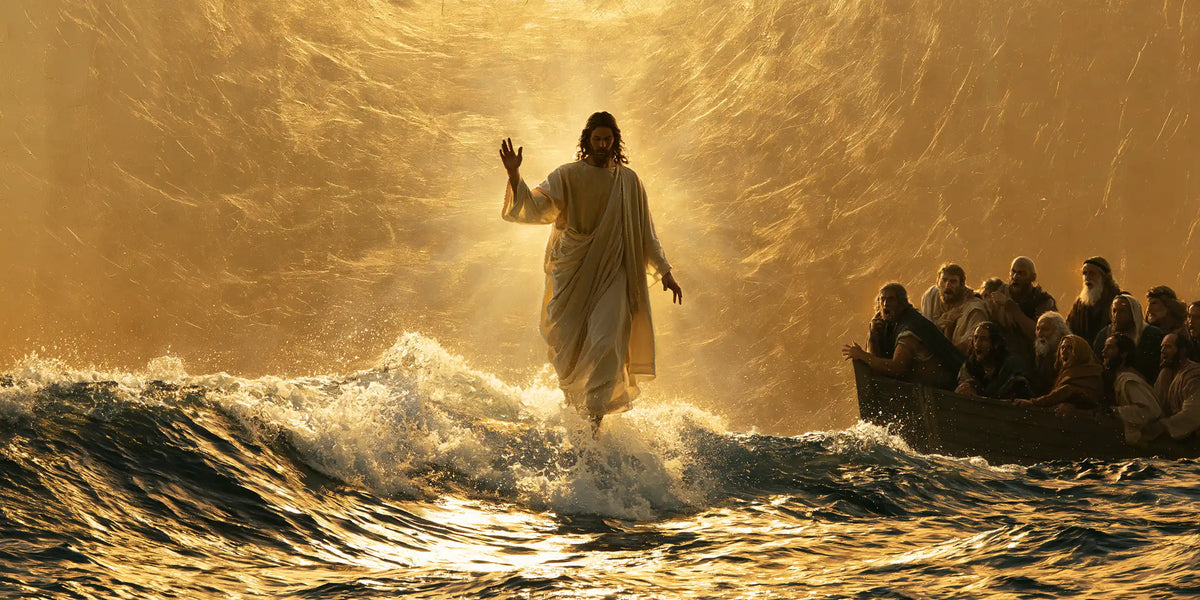Jesus Walking on Water - Sacred Gold · Landscape n° 19