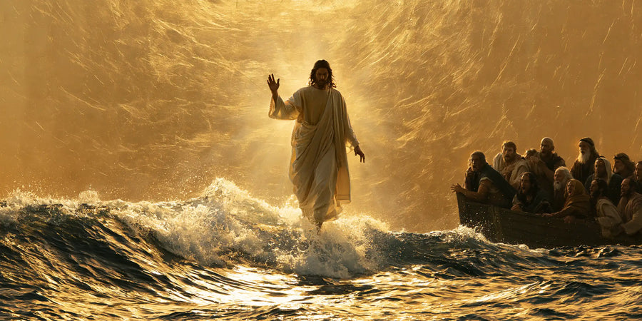 Jesus Walking on Water - Sacred Gold · Landscape n° 19