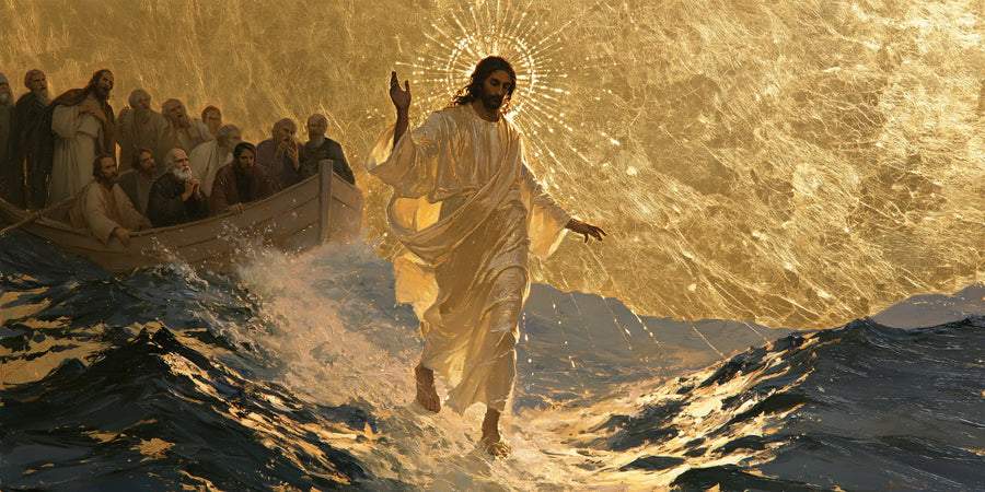 Jesus Walking on Water - Sacred Gold · Landscape n° 21