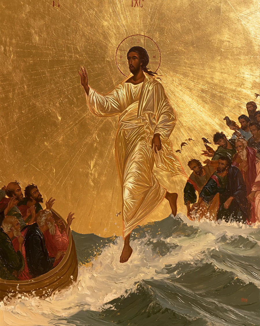 Jesus Walking on Water - Sacred Gold · Portrait n° 21