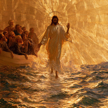 Jesus Walking on Water - Sacred Gold · Square n° 2