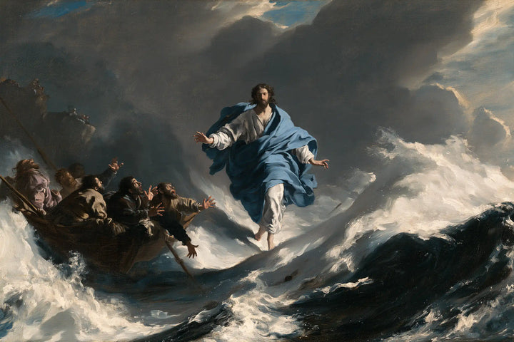 Jesus Walking on Water — The Blue That Crosses the Pale Wave
