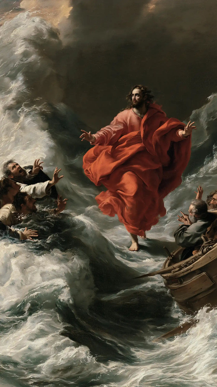 Jesus Walking on Water - Theatrical Baroque · Portrait n° 9