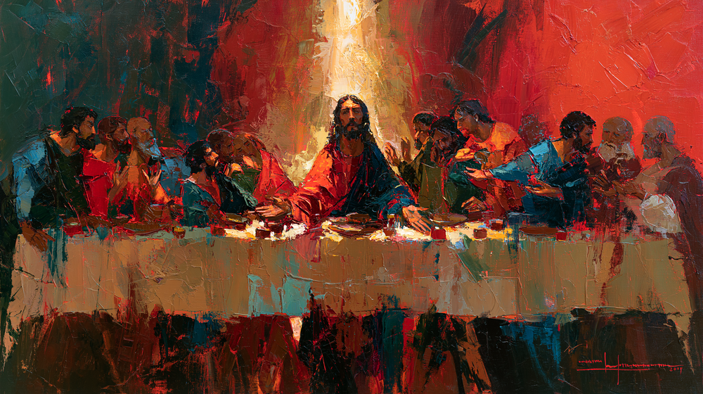 L'Ultima Cena - Espressionista n° 4 - Gesù Cristo e gli apostoli