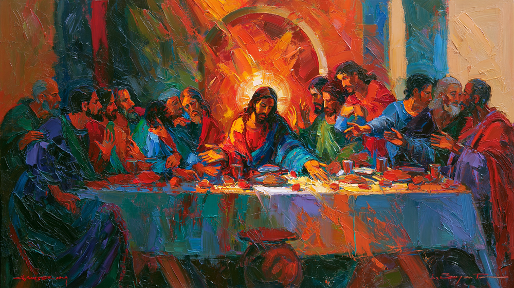 L'Ultima Cena - Espressionista n° 7 - Gesù Cristo e gli apostoli