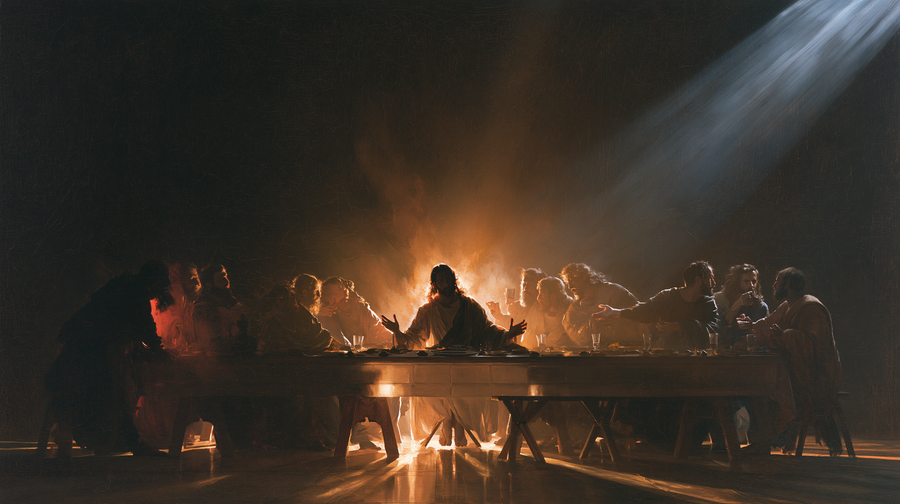 The Last Supper - Black and gold n° 3