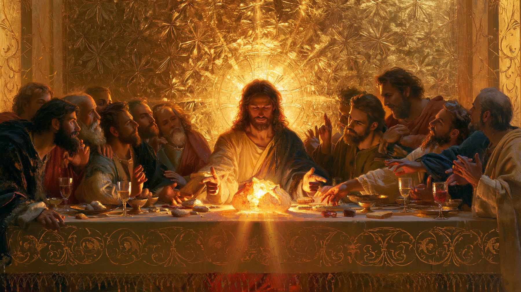 The Last Supper - Sacred Golden n° 3 — aperçu de la finition sélectionnée
