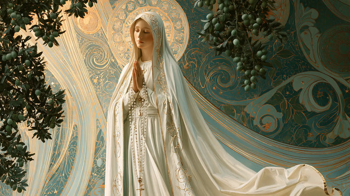 Our Lady of Fatima – Sacred Art Nouveau · Landscape no. 10