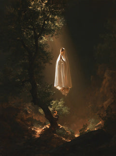 Our Lady of Fatima – Caravaggio Tenebrism · Portrait no. 7