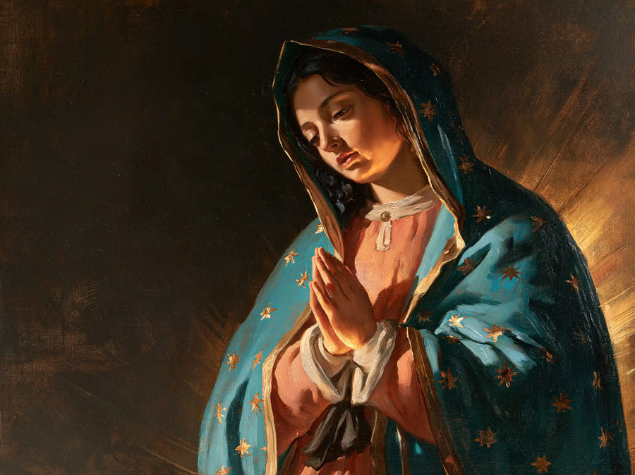 Our Lady of Guadalupe – Caravaggio Tenebrism · Landscape no. 4