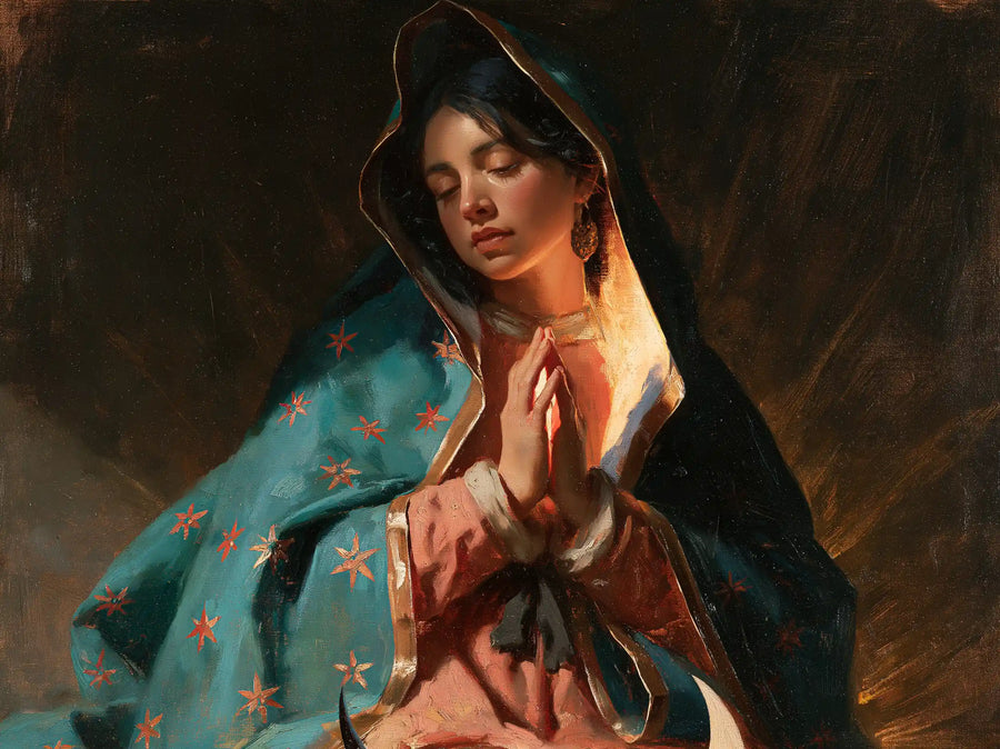 Our Lady of Guadalupe – Caravaggio Tenebrism · Landscape no. 8