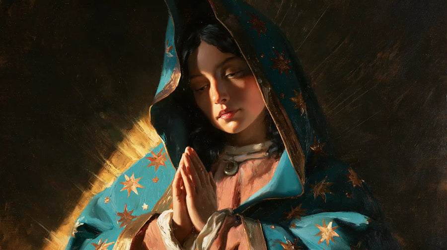 Our Lady of Guadalupe – Caravaggio Tenebrism · Landscape no. 12