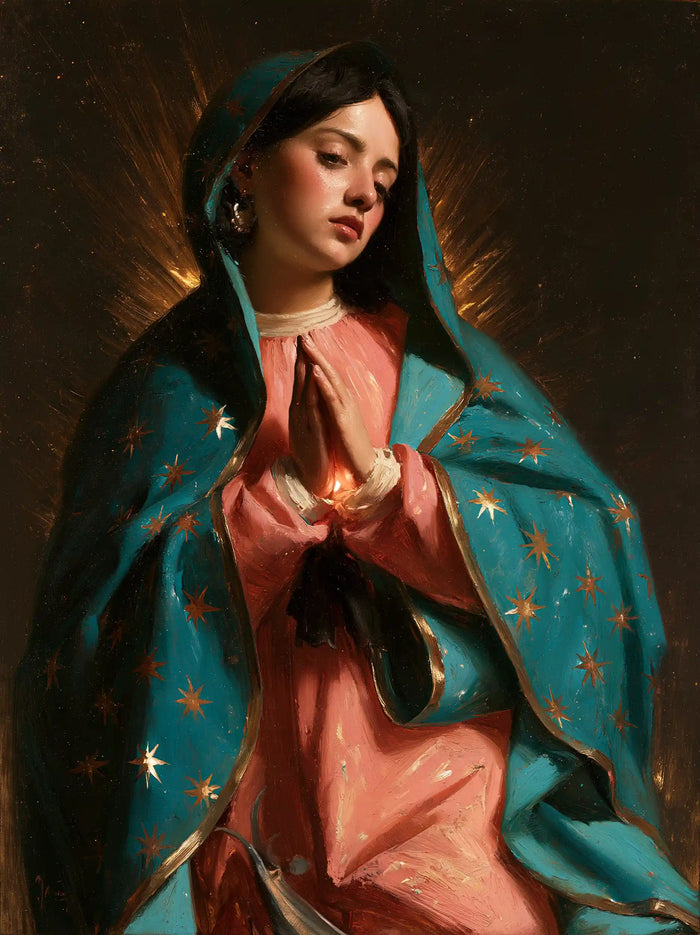 Our Lady of Guadalupe – Caravaggio Tenebrism · Portrait no. 10
