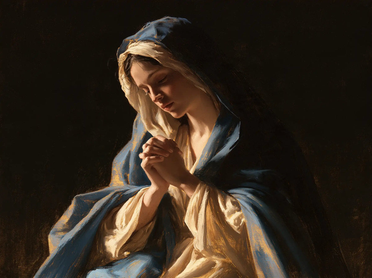Virgin Mary in Prayer — The Secret of Joined Hands