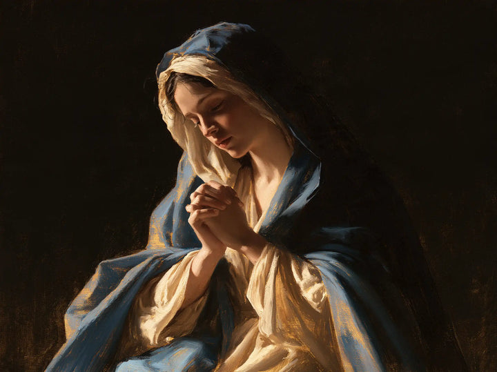 Virgin Mary in Prayer — The Secret of Joined Hands