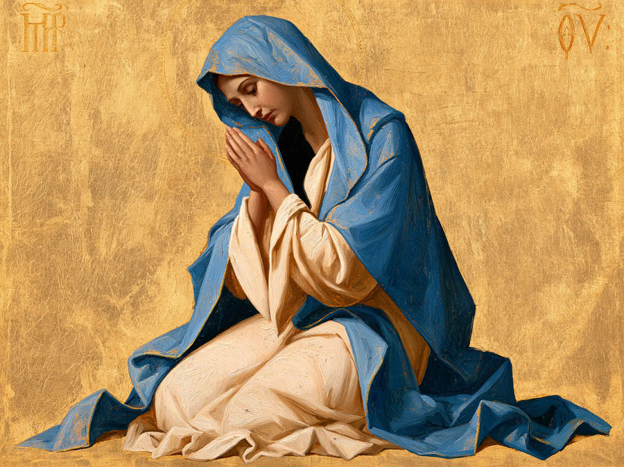 Virgin Mary in Prayer - Contemporary Byzantine · Landscape n° 11