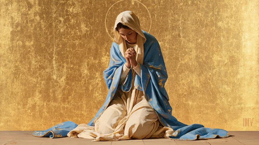 Virgin Mary in Prayer - Contemporary Byzantine · Landscape n° 13