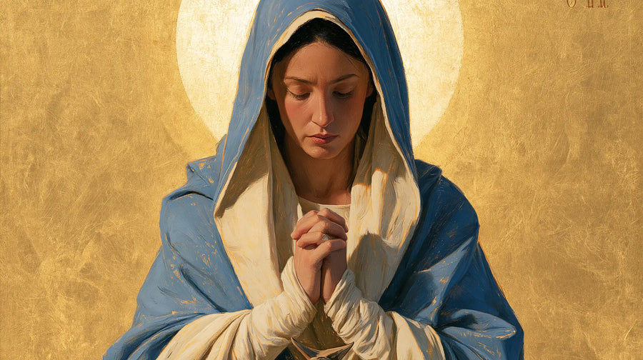 Virgin Mary in Prayer - Contemporary Byzantine · Landscape n° 20