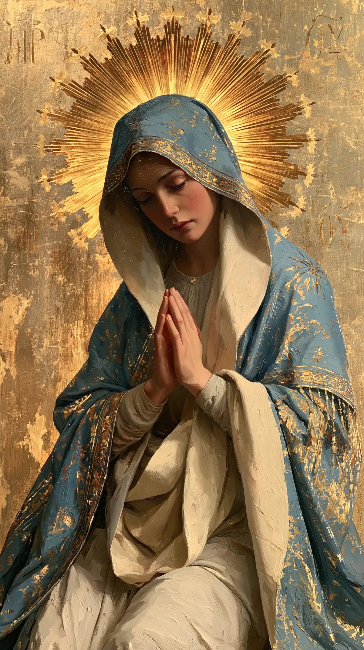 Virgin Mary in Prayer — The Crown of Contemplation