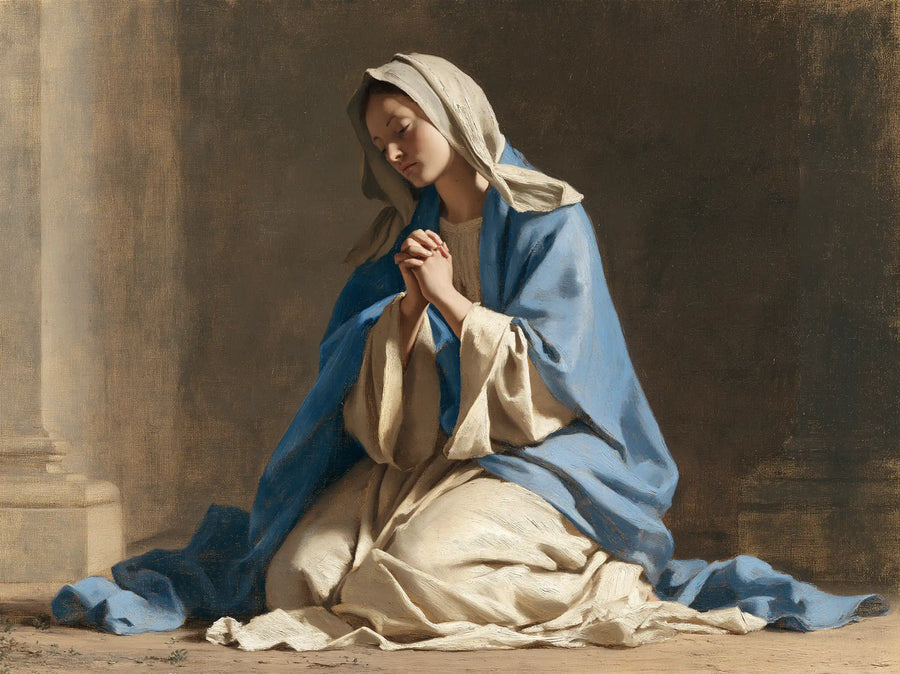 Virgin Mary in Prayer - Florentine Renaissance · Landscape n° 15