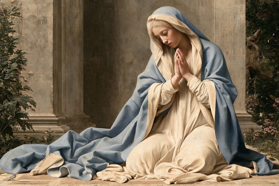 Virgin Mary in Prayer - Florentine Renaissance · Landscape n° 19