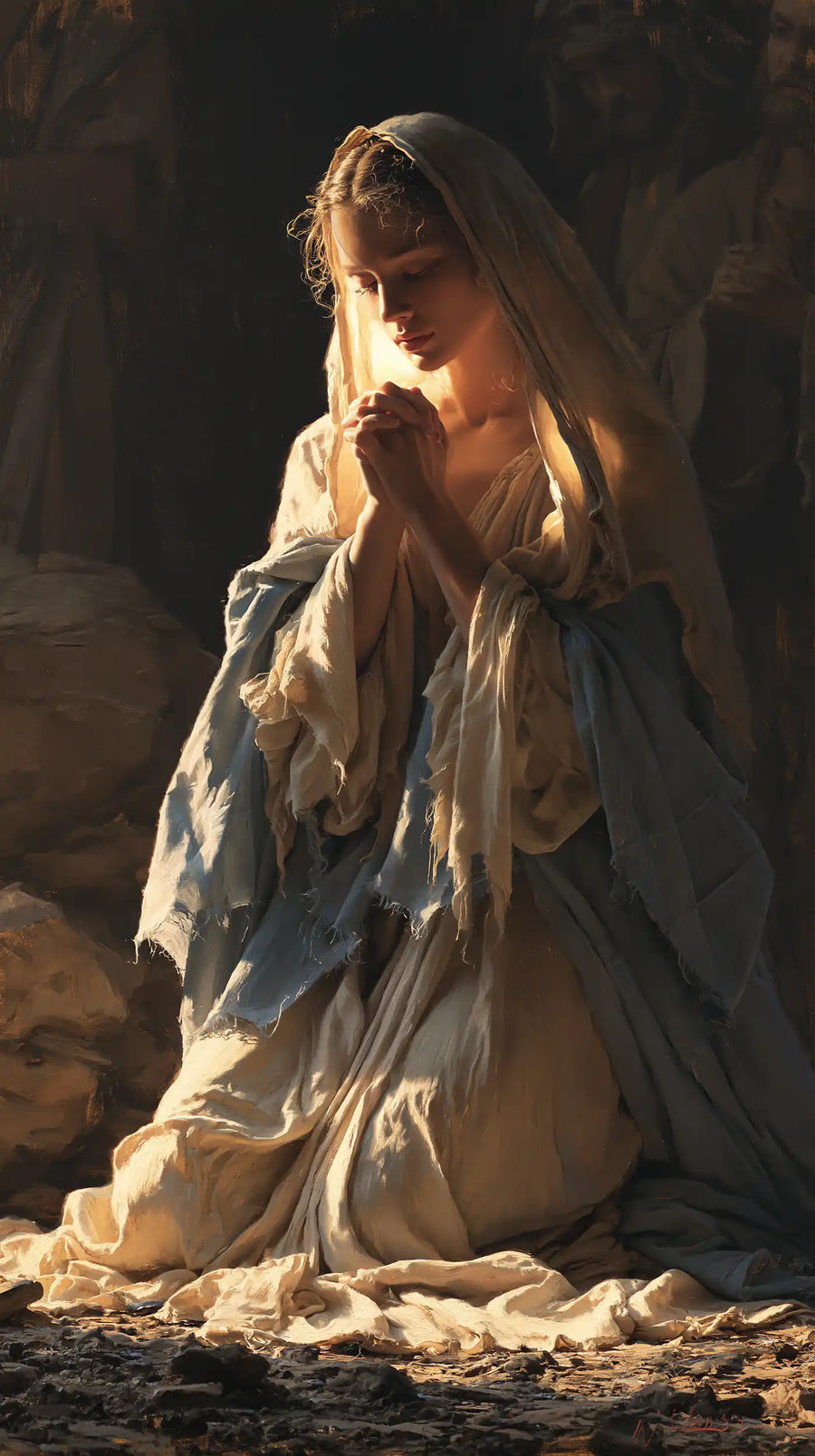 Virgin Mary in Prayer - Mary in Divine Light · Portrait n° 20
