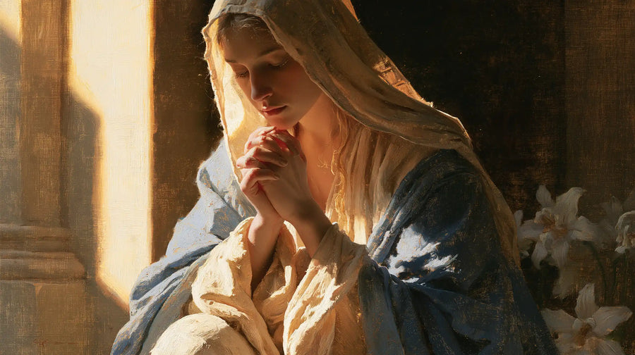Virgin Mary in Prayer - Symbolist · Landscape n° 14