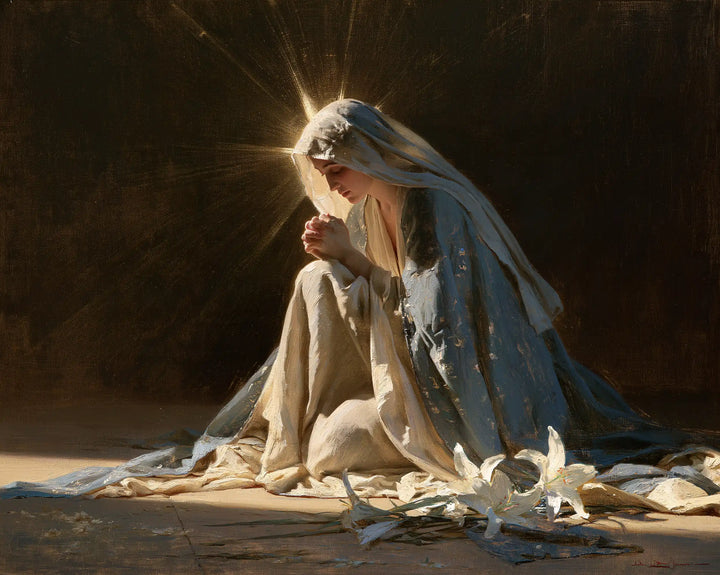 Virgin Mary in Prayer - Symbolist · Landscape n° 20