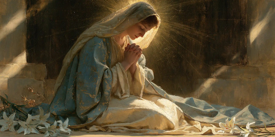Virgin Mary in Prayer - Symbolist · Landscape n° 23